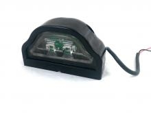 Lumină  cu diodă cu LED pentru plăcuță de înmatriculare 12V pentru remorcă, autobuz, rulotă, platformă, negru