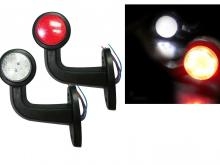 2 bucăți LED lumini laterale semnalizare  dimensiuni  pentru camion camion remorcă platformă 12V 24V alb roșu