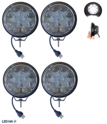 Proiector faruri LED 5D de 5.7 inchi, universal 12-24V 4 buc