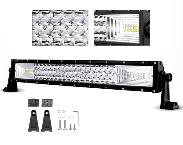 LED Bar Flexzon  7D  324W 12V-24V, 55 Cm,  TRI-row, Spot & Flood Combo Beam