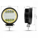 LED Lampa Flexzon Lumina Ceata Iluminat 72W 12V / 24V Combo Spot/Flood Beam Exterior Jeep Cabina