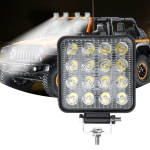 Proiector LED Auto Flexzon, Offroad, 48W, 12V-24V, 1800 Lumeni, Patrat, Spot Beam 30°