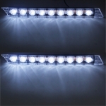 Proiectoare LED,Flexzon, DRL, Lumini de zi , Curbate, Alb Rece,6000k, 9LED
