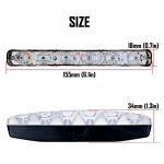 Proiectoare cu Semnalizare Dinamica LED,Flexzon, DRL, Lumini de zi ,Alb si Galben, 6LED, 12V, 36W