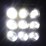 Set 2 LED Mini Proiectore Flexzon 27W , 6x6 cm , 12/24V , Lumina Alba 6500K