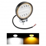 Lampa LED Flexzon Lumina Ceata Iluminat Alb / Portocaliu 72W 12V / 24V Combo Spot/Flood Beam Exterior Jeep Cabina